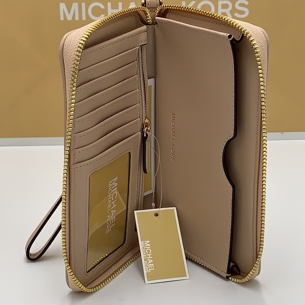 Michael Kors Jet Set Travel Large Multifunctional Phone Case Wristlet Wallet - Picture 8 of 14